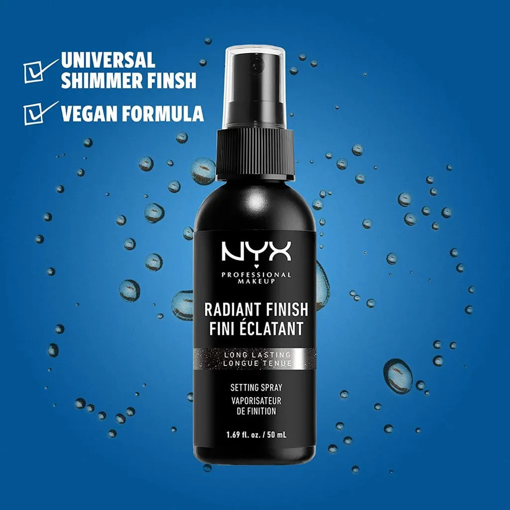 إن واي إكس بخاخ تثبيت المكياج بلمسة نهائية مشرقة 50 مل - NYX Professional Makeup Setting Radiant Spray 50 ml