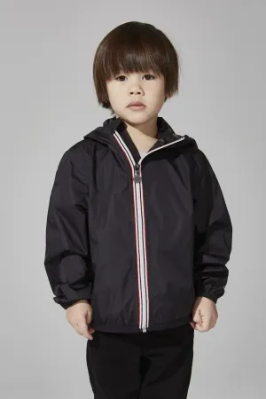08 Lifestyle - Sam Full Zip Packable Rain Jacket - Black