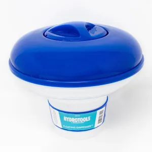 10-inch White and Blue Adjustable Floating Swimming Pool Dispenser 10"