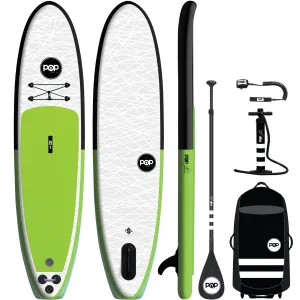 11' Green/Black Inflatable Paddleboard-ISUP