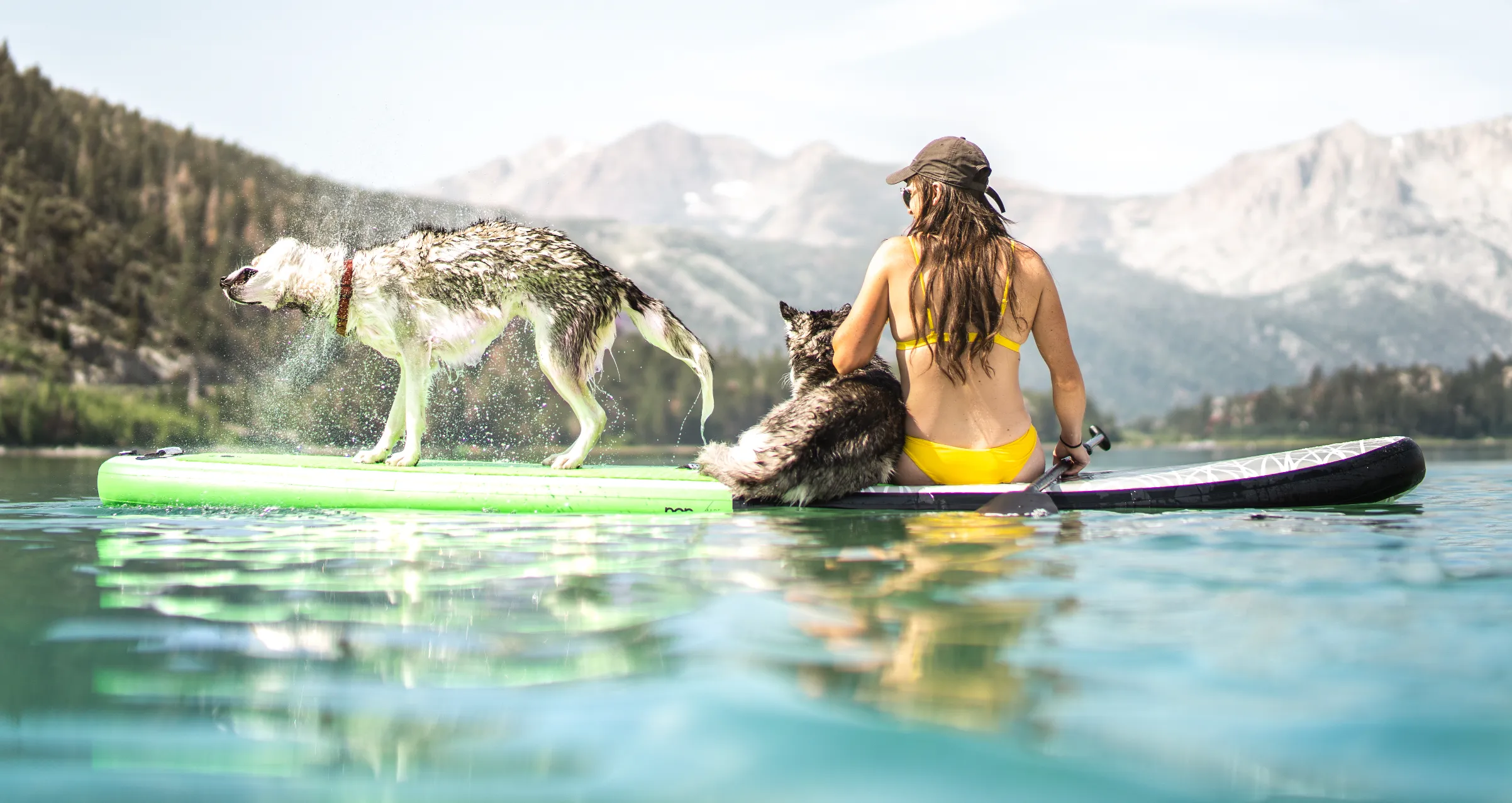 11' Green/Black Inflatable Paddleboard-ISUP