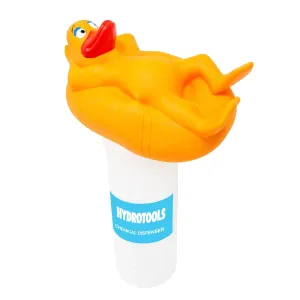 13-inch Yellow Lounging Duck Swimming Pool Dispenser 13"