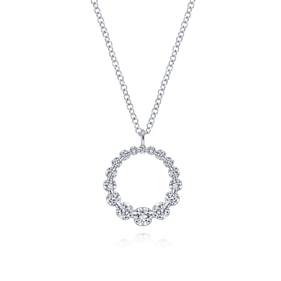 14K White Gold Fashion Necklace, 0.24ctw, H/I-SI