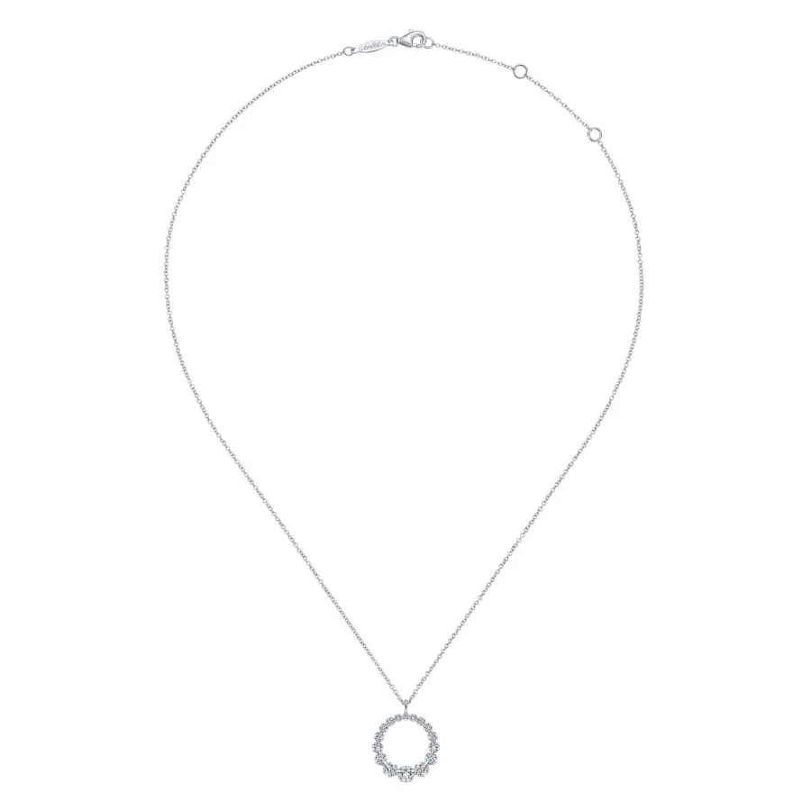 14K White Gold Fashion Necklace, 0.24ctw, H/I-SI