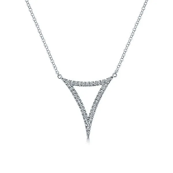 14k White Gold Kaslique Fashion Necklace