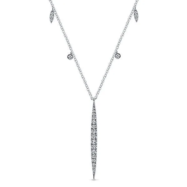 14k White Gold Kaslique Fashion Necklace