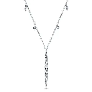 14k White Gold Kaslique Fashion Necklace