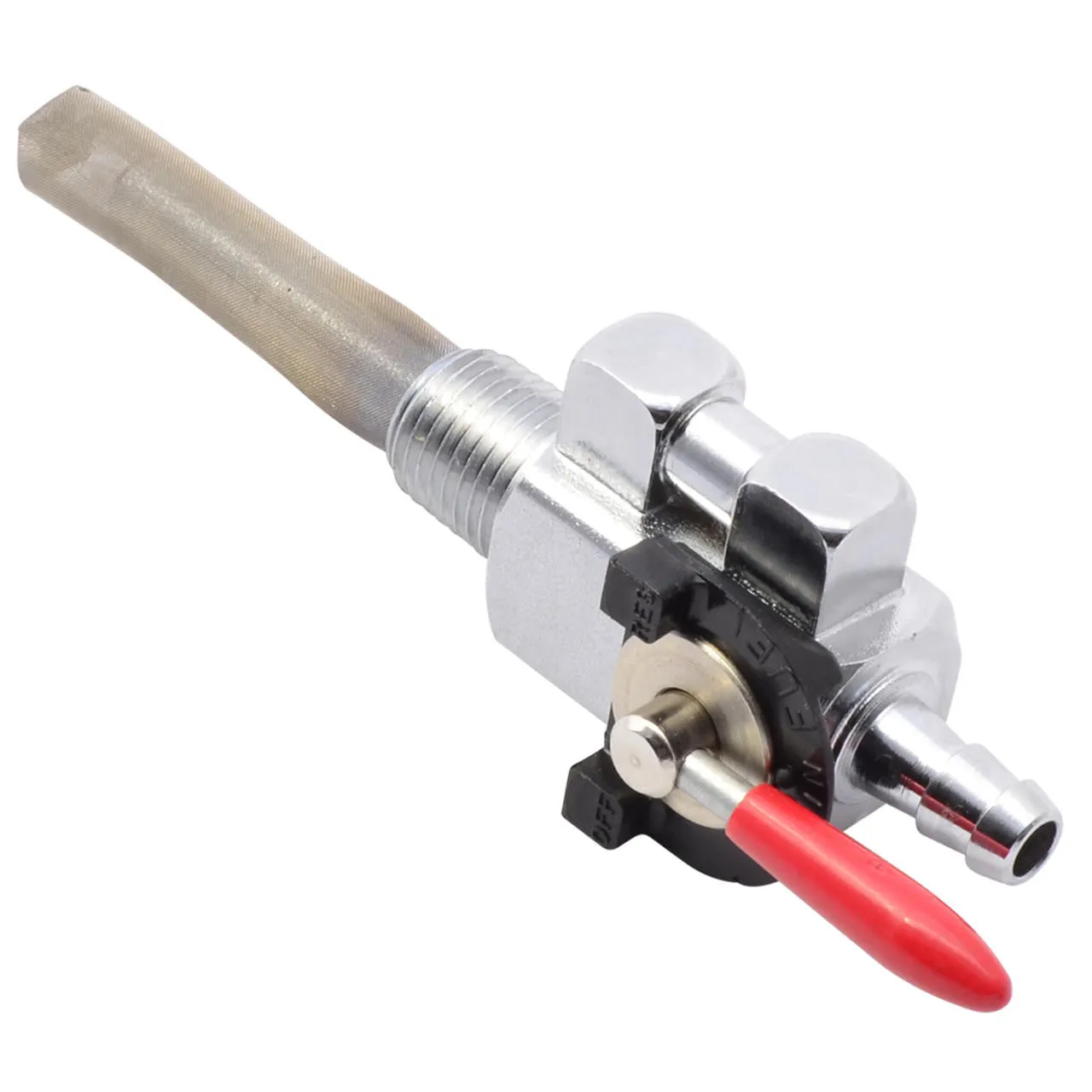 1/4" NTP Petcock - Straight With Filter Screen and Reserve