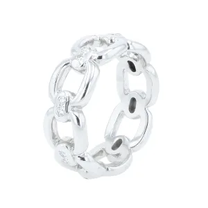 18K WG Mikimoto Link Band
