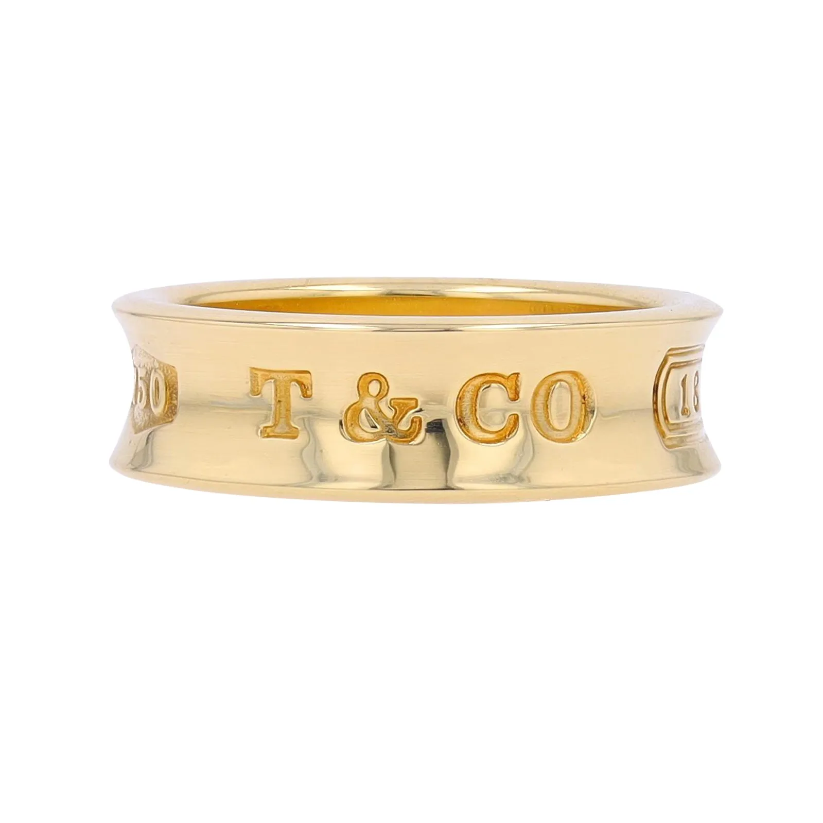 18K YG Tiffany & Co 1837 Ring