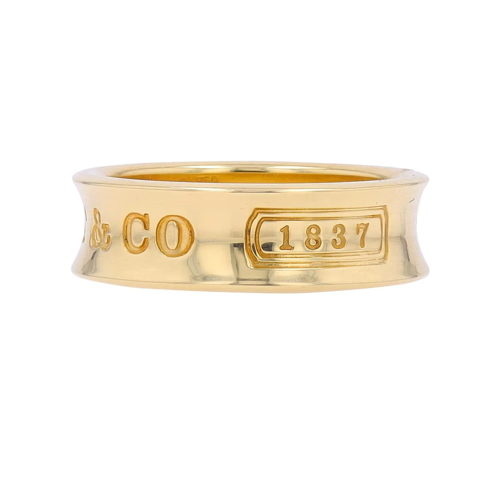 18K YG Tiffany & Co 1837 Ring