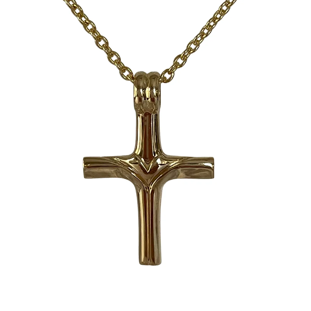 18Kt Gold Cross Pendant "Divine Inspiration"
