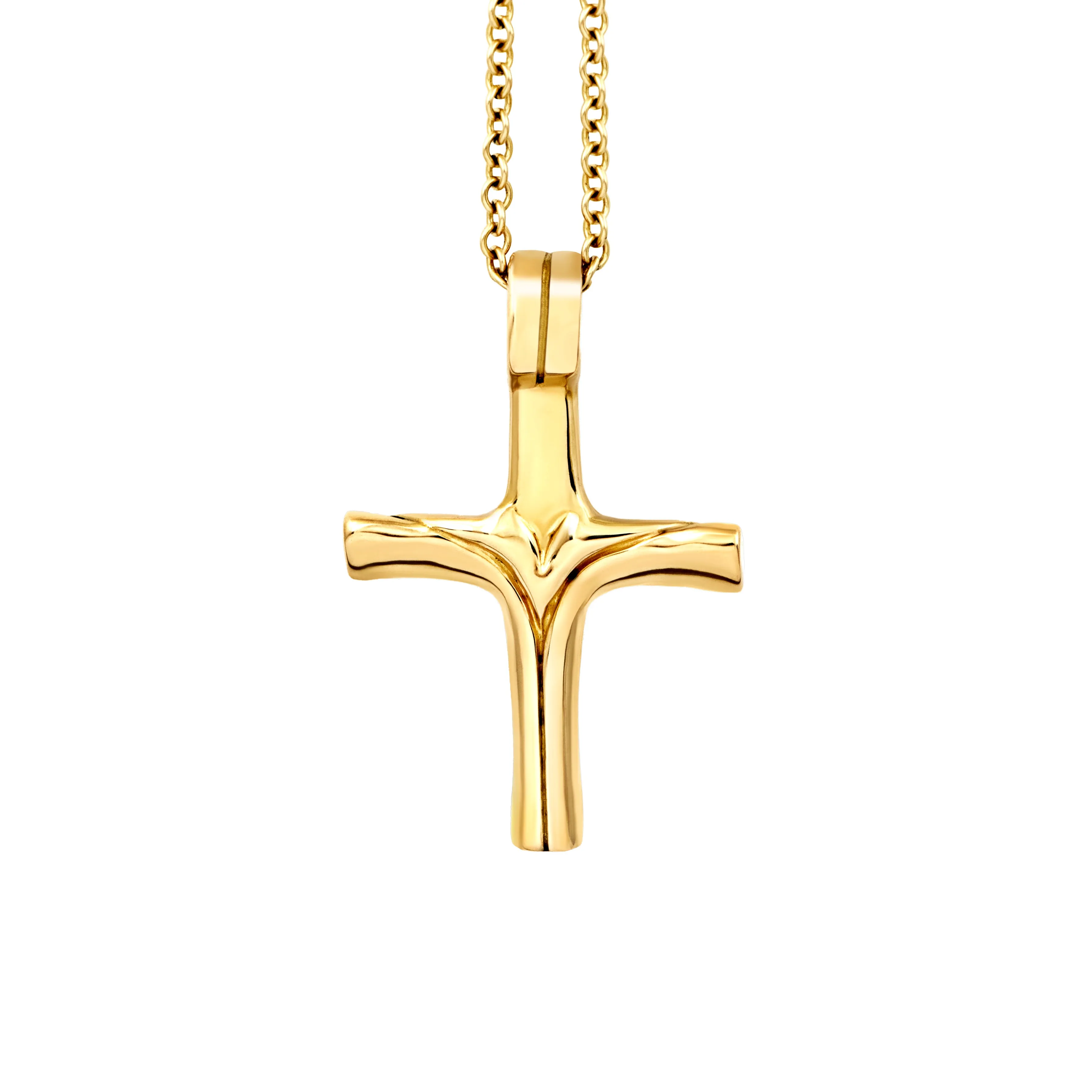 18Kt Gold Cross Pendant "Divine Inspiration"