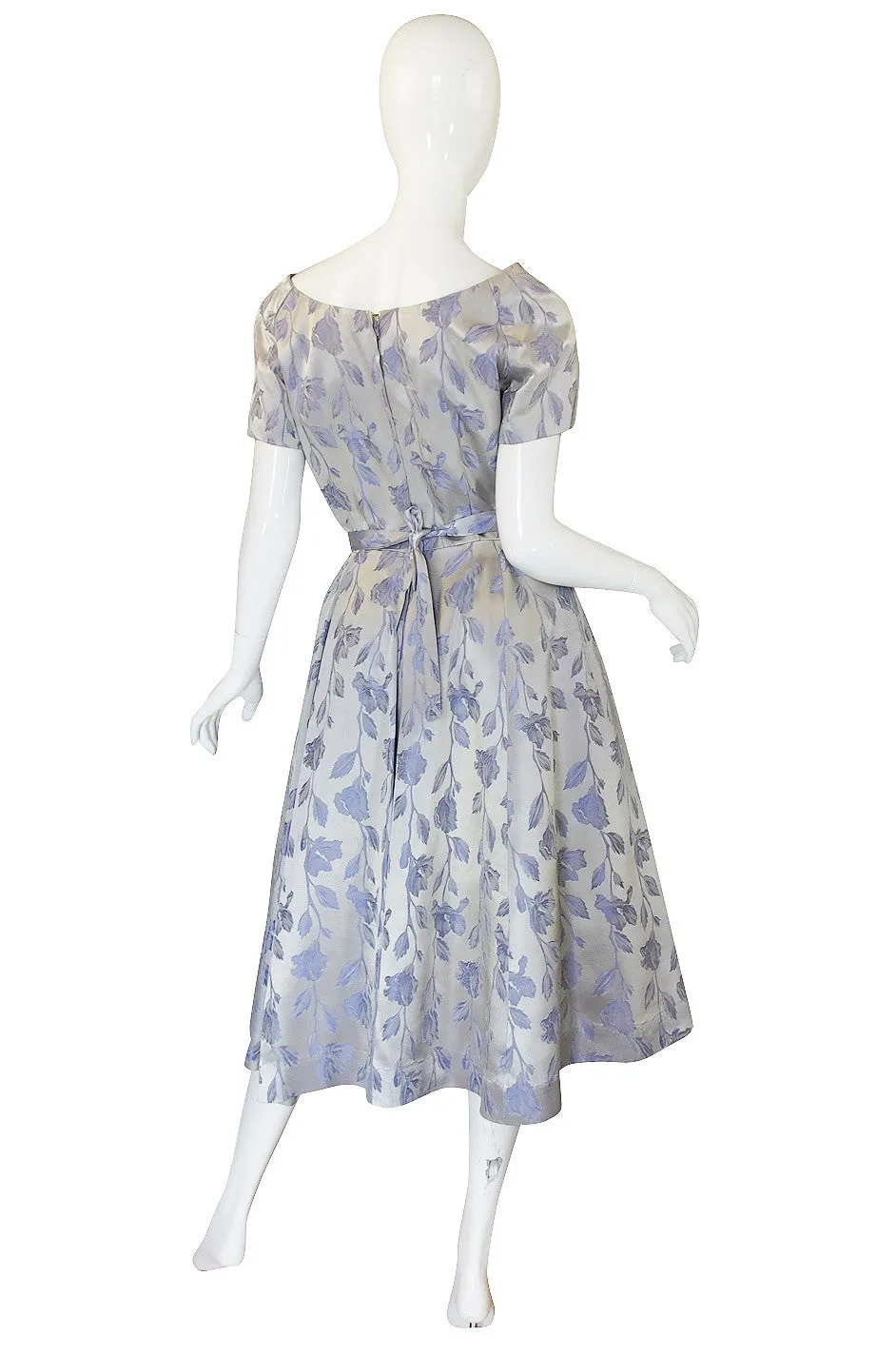 1950s Silvered Lavender Suzy Perette Dress