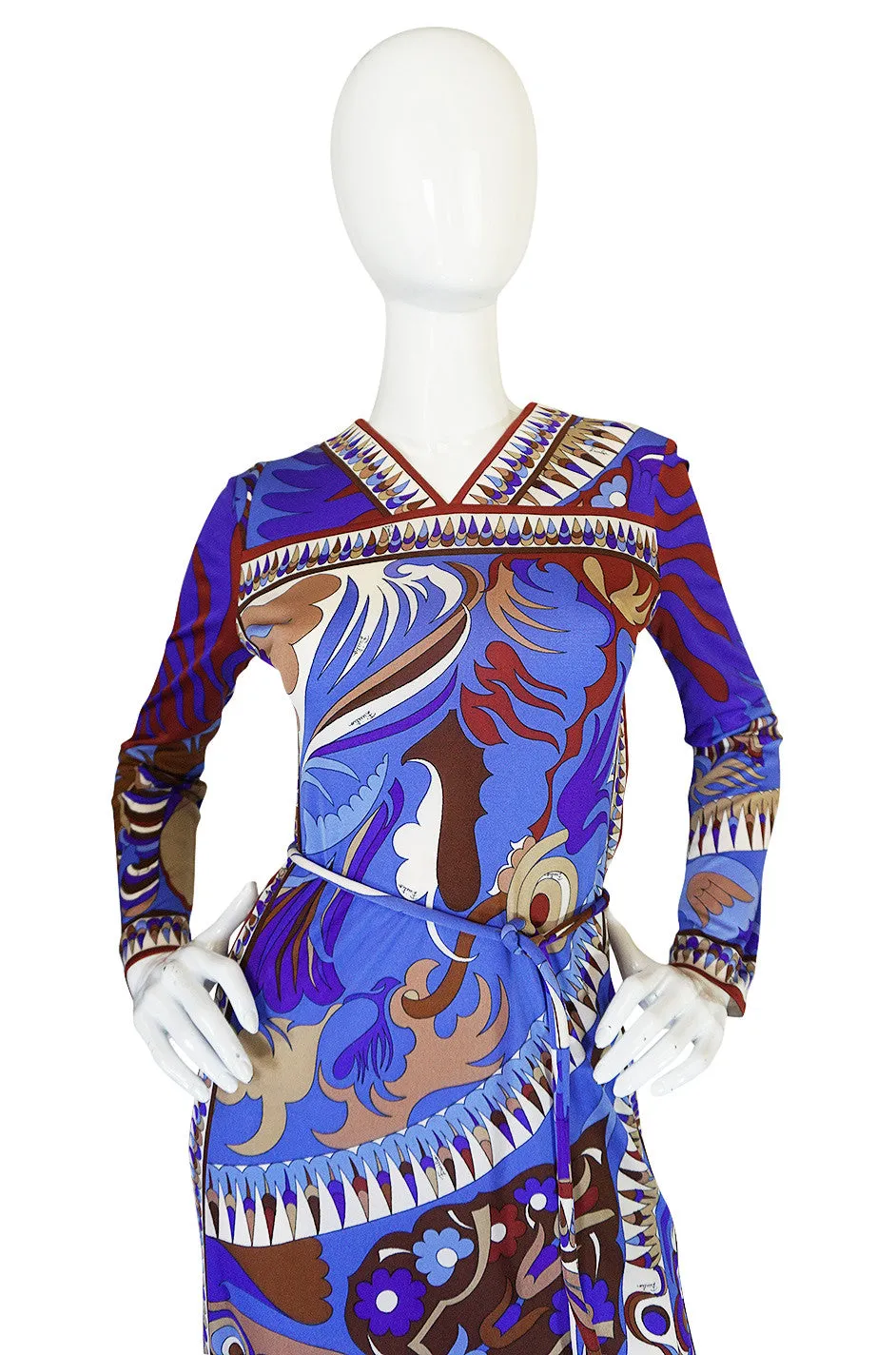 1960s Brilliant Printed Silk Jersey Emilio Pucci Dress
