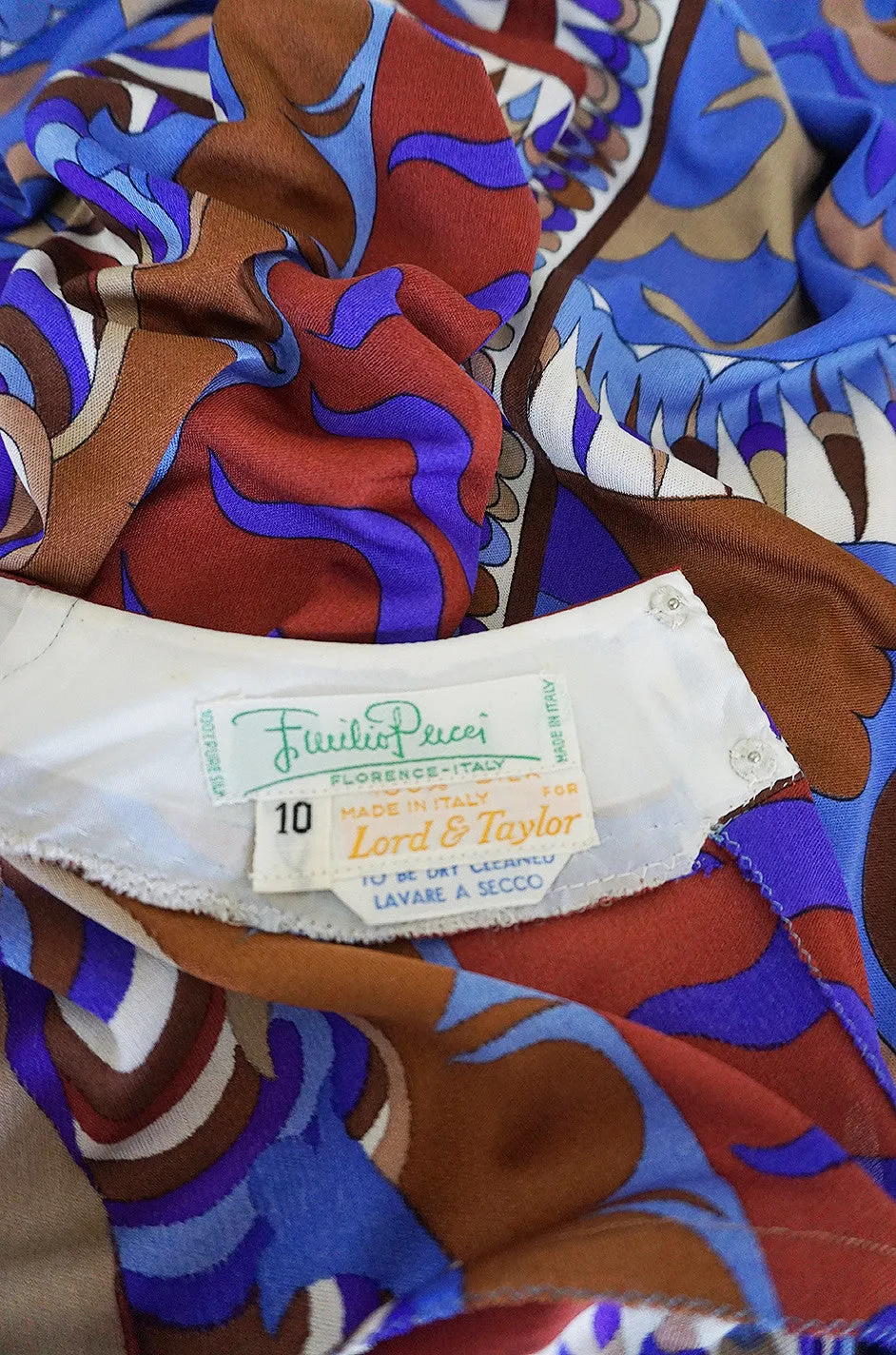 1960s Brilliant Printed Silk Jersey Emilio Pucci Dress