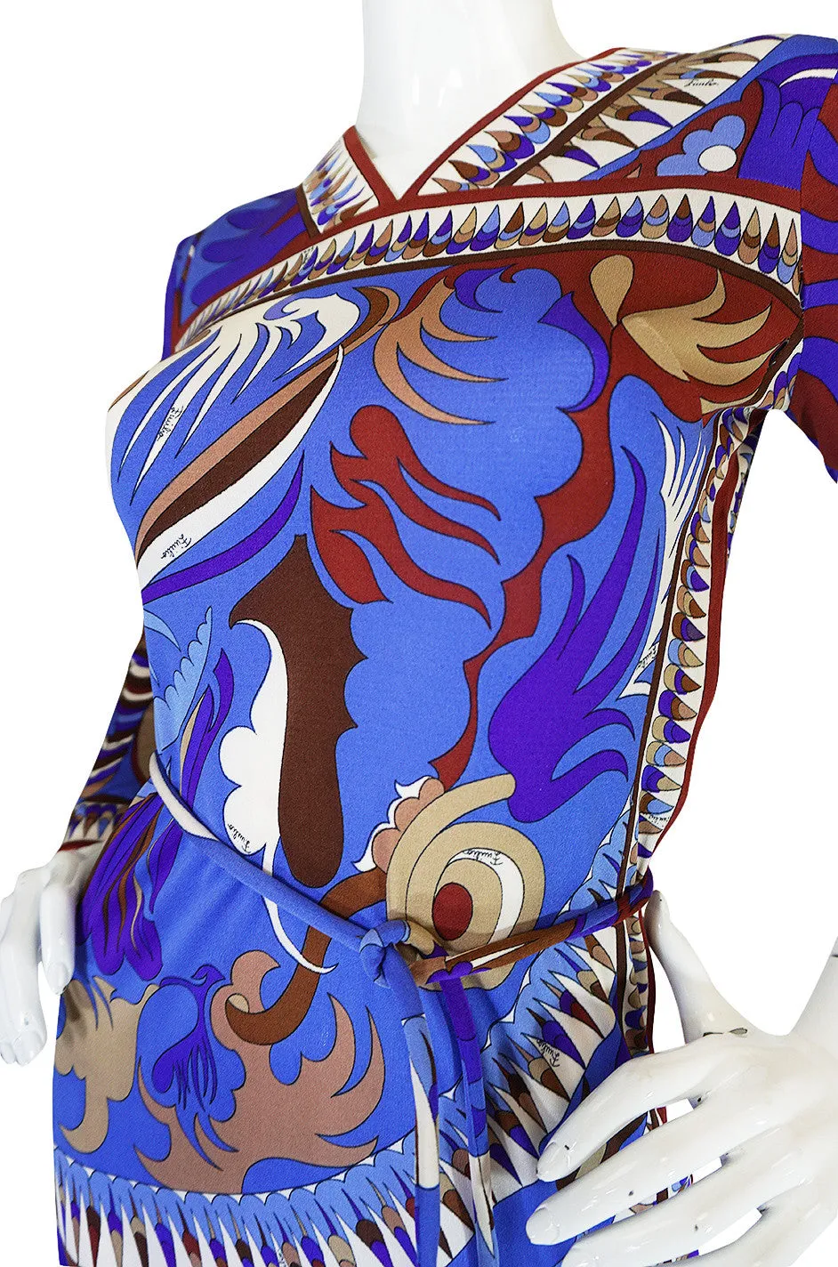 1960s Brilliant Printed Silk Jersey Emilio Pucci Dress