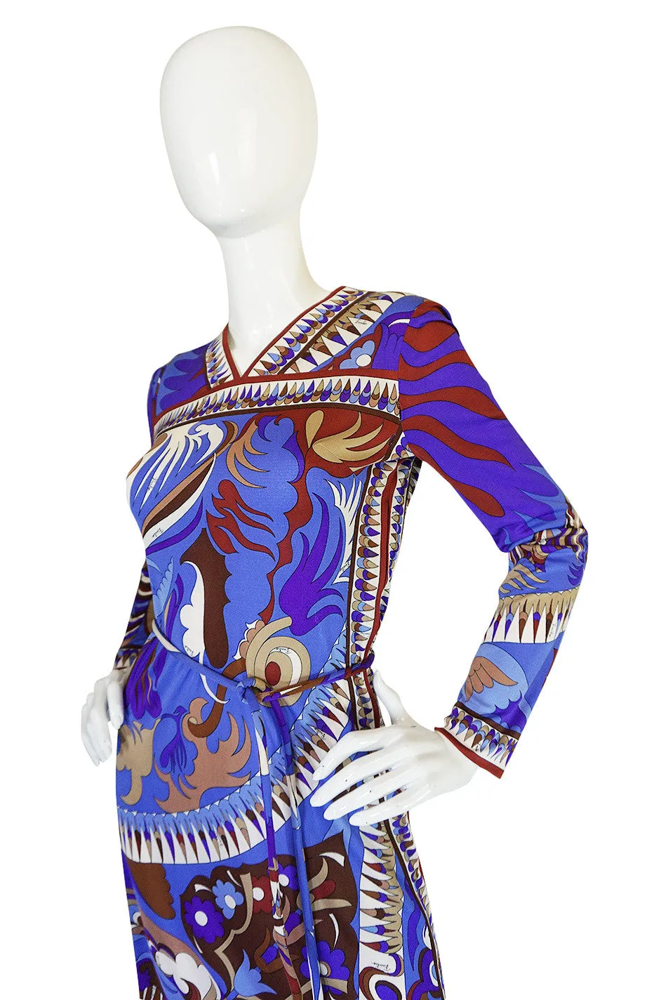 1960s Brilliant Printed Silk Jersey Emilio Pucci Dress