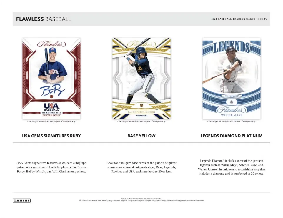 2023 Panini Flawless Baseball Hobby Case