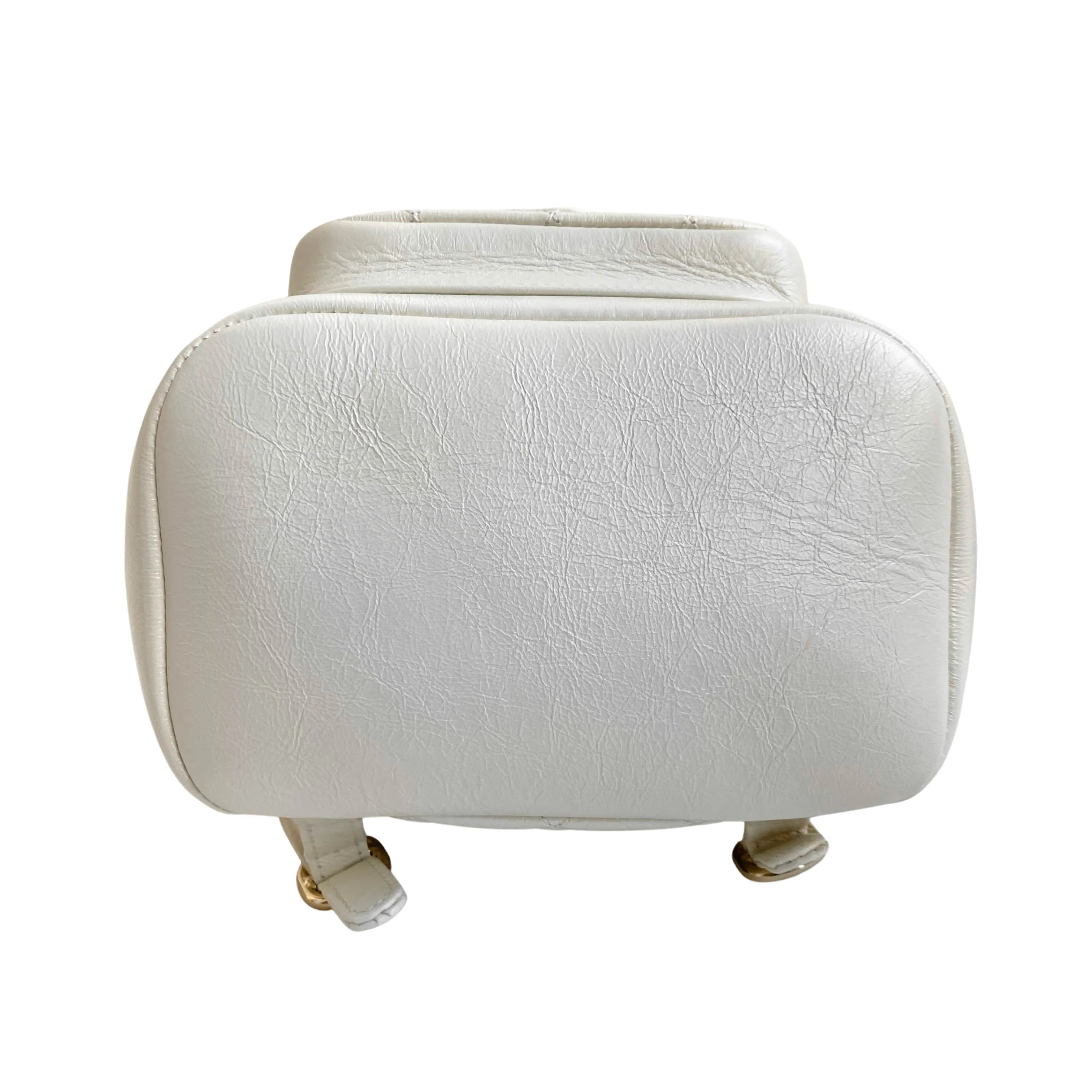 22C Ivory Crinkled Calfskin Duma Backpack