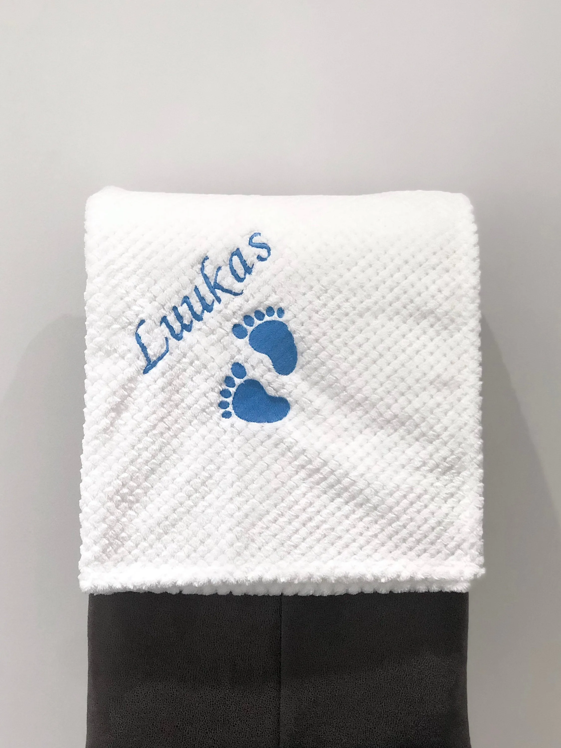 3-ITEMS Personalised Mini Backpack Bag, Blanket & Bodysuit Bundle Gift Set
