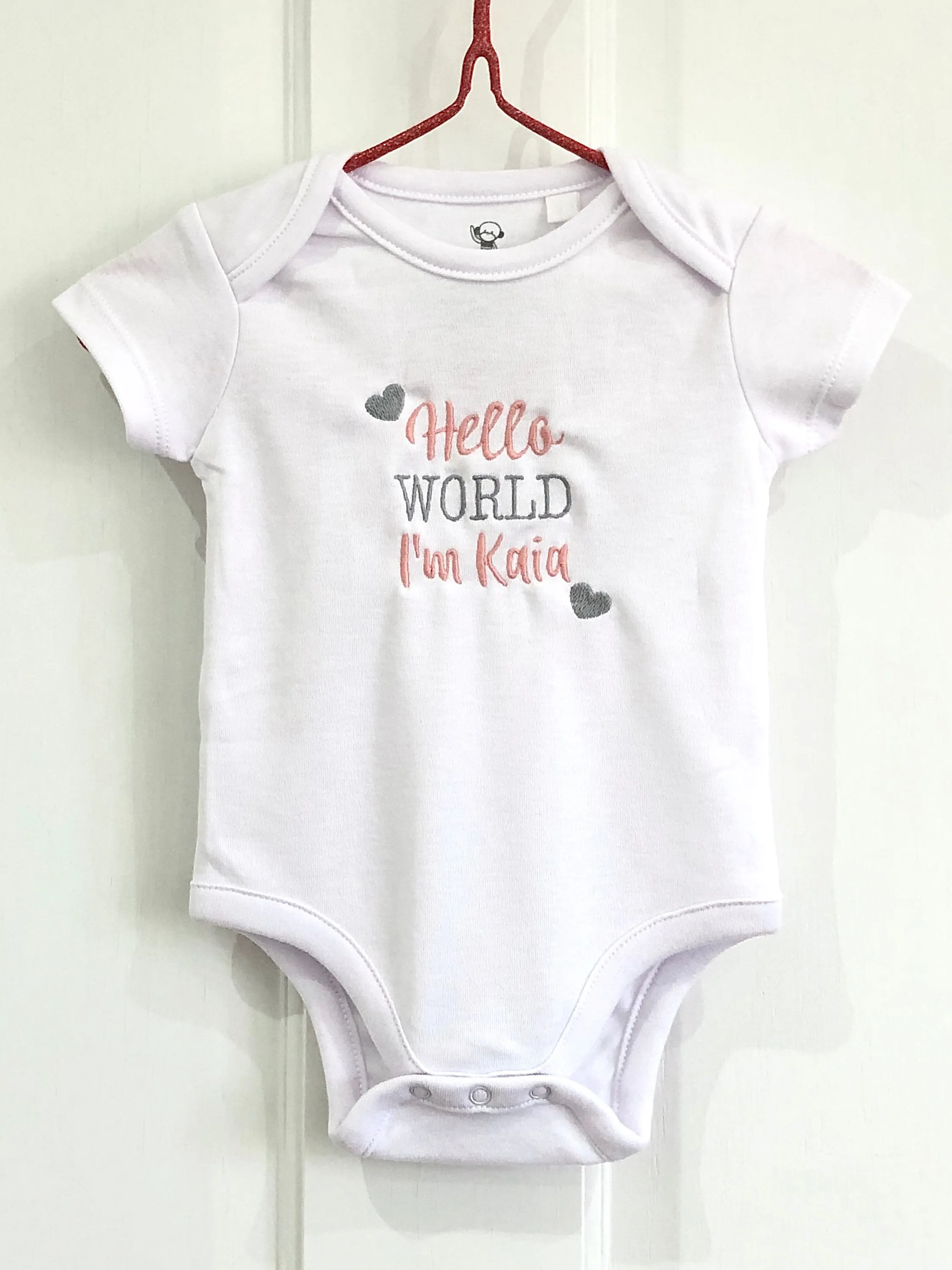 3-ITEMS Personalised Mini Backpack Bag, Blanket & Bodysuit Bundle Gift Set
