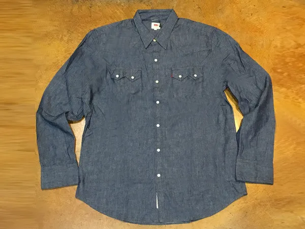 658190086 Levi's Premium Sawtooth Western Shirt Dark Grey