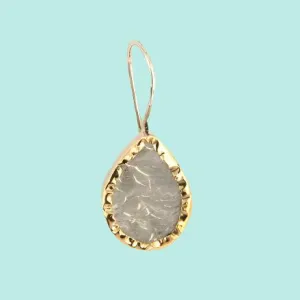 925 Silver and 9 K Gold earrings