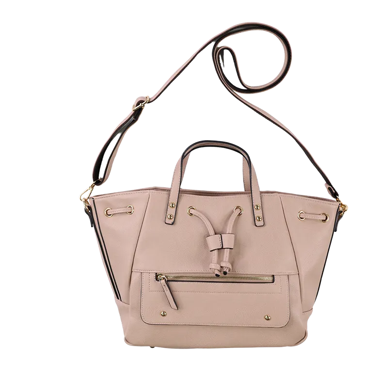 Adjustable Satchel Handbag - Sand