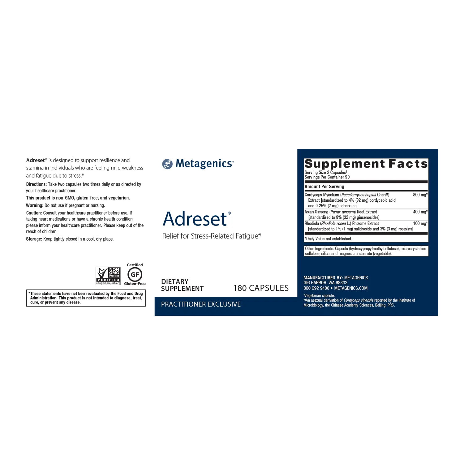 Adreset® <br>Relief for Stress-Related Fatigue*