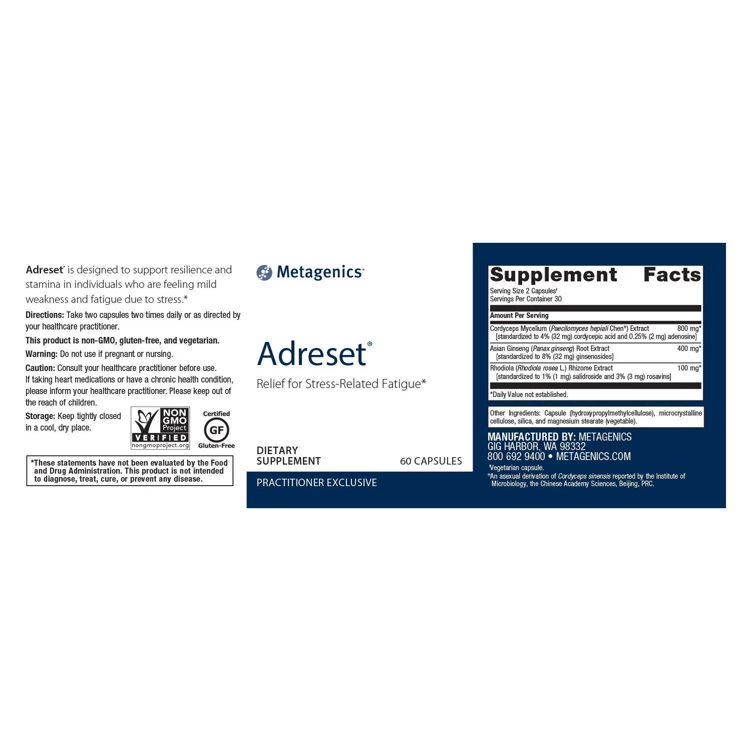 Adreset® <br>Relief for Stress-Related Fatigue*