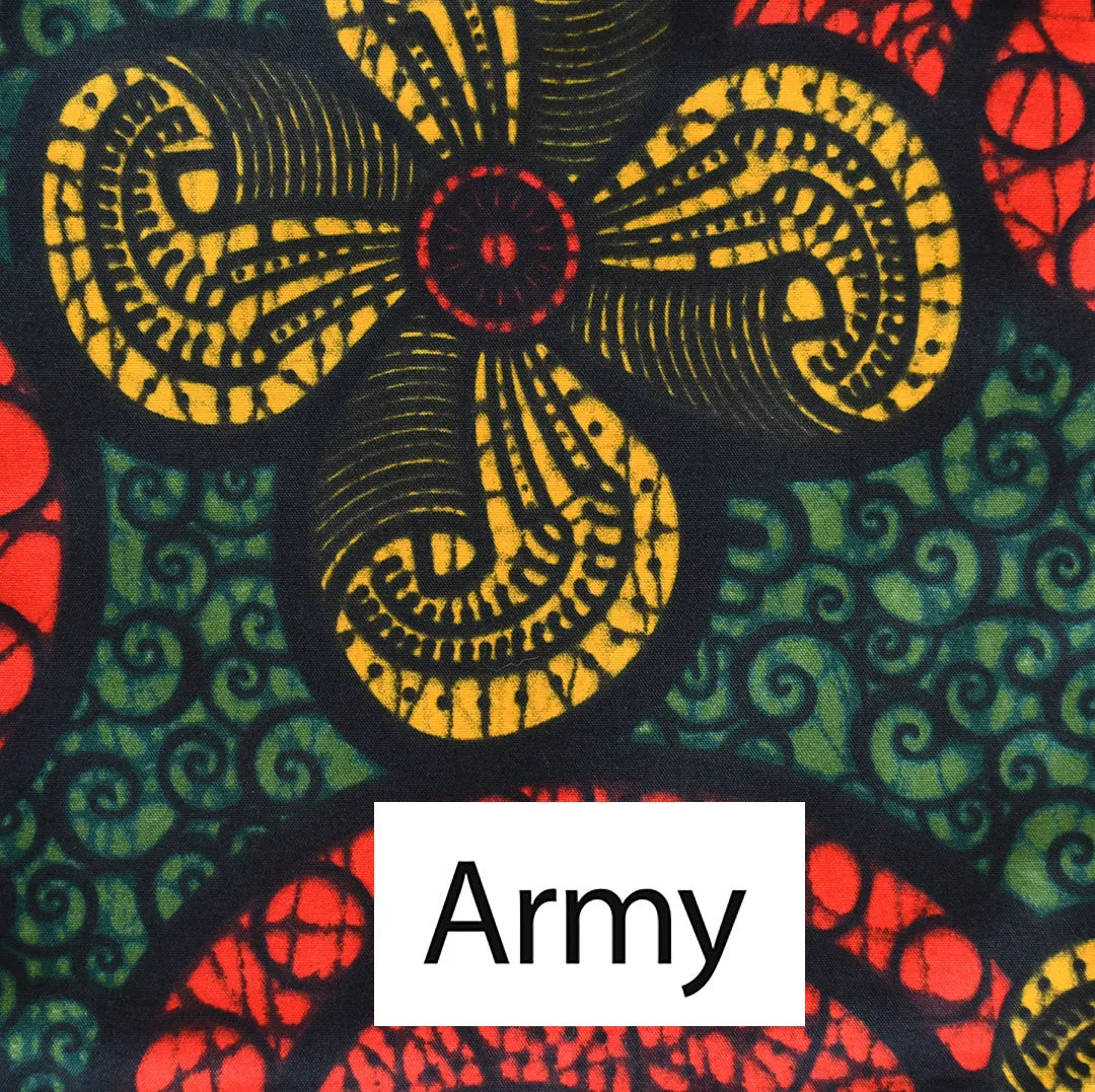 African Print Cotton Napkins - Set of 4