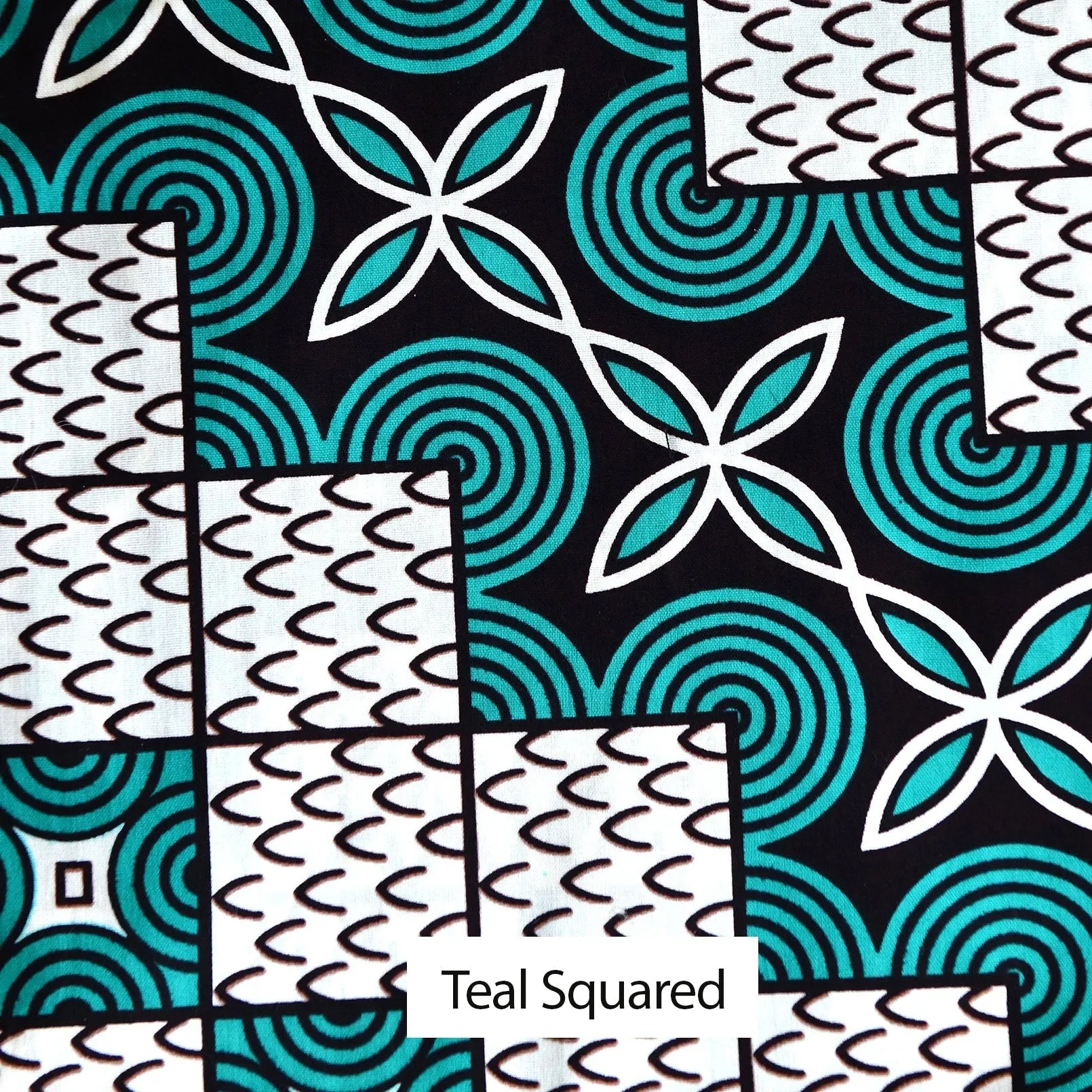 African Print Cotton Napkins - Set of 4