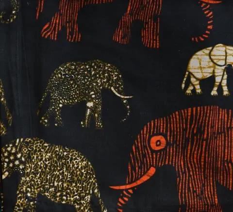 African Print Cotton Napkins - Set of 4