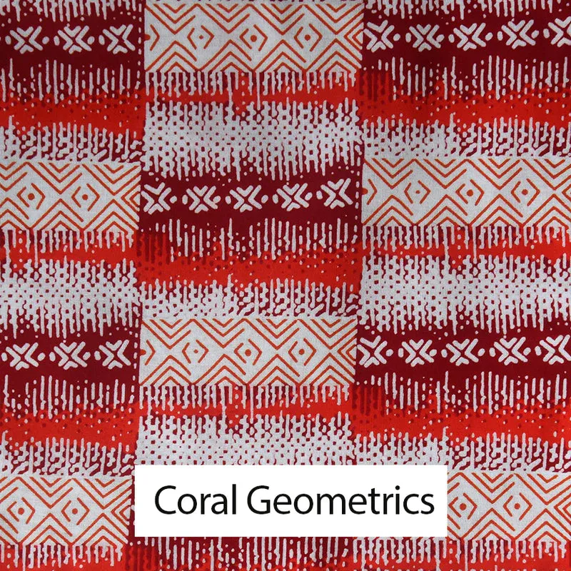 African Print Cotton Napkins - Set of 4