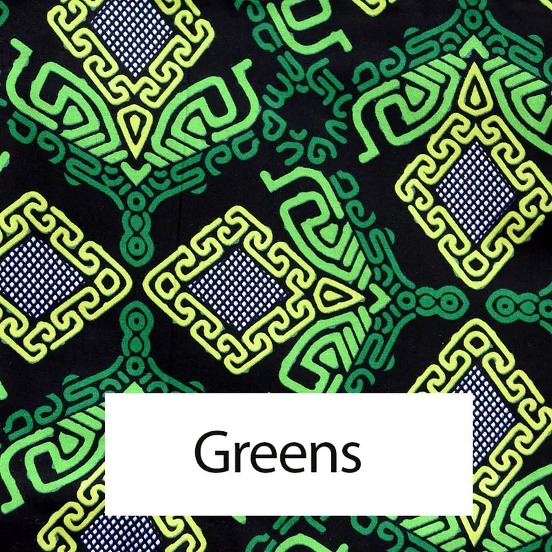 African Print Cotton Napkins - Set of 4