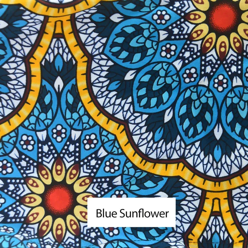 African Print Cotton Napkins - Set of 4