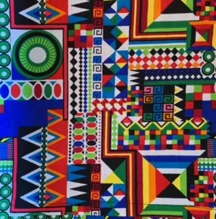 African Print Cotton Napkins - Set of 4