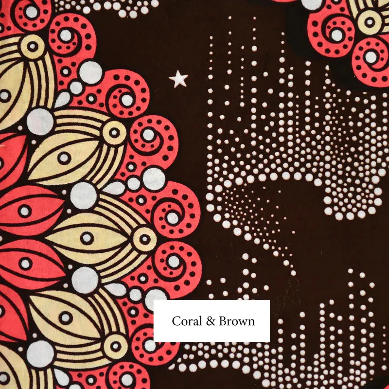 African Print Cotton Napkins - Set of 4