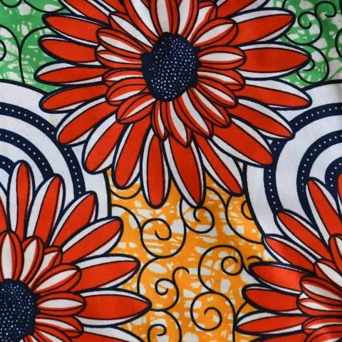 African Print Cotton Napkins - Set of 4
