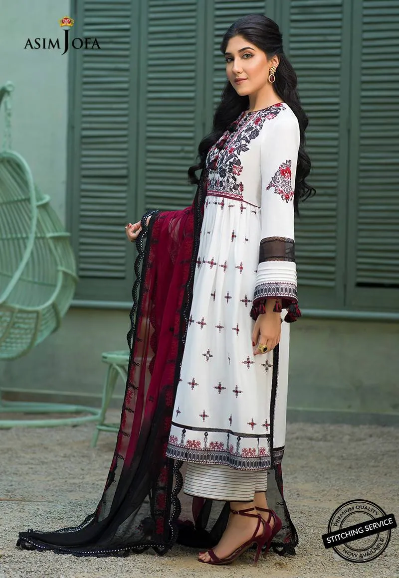 AJFC-41 | Asim Jofa Jashn Collection 2021 | Unstitched Organza Suit
