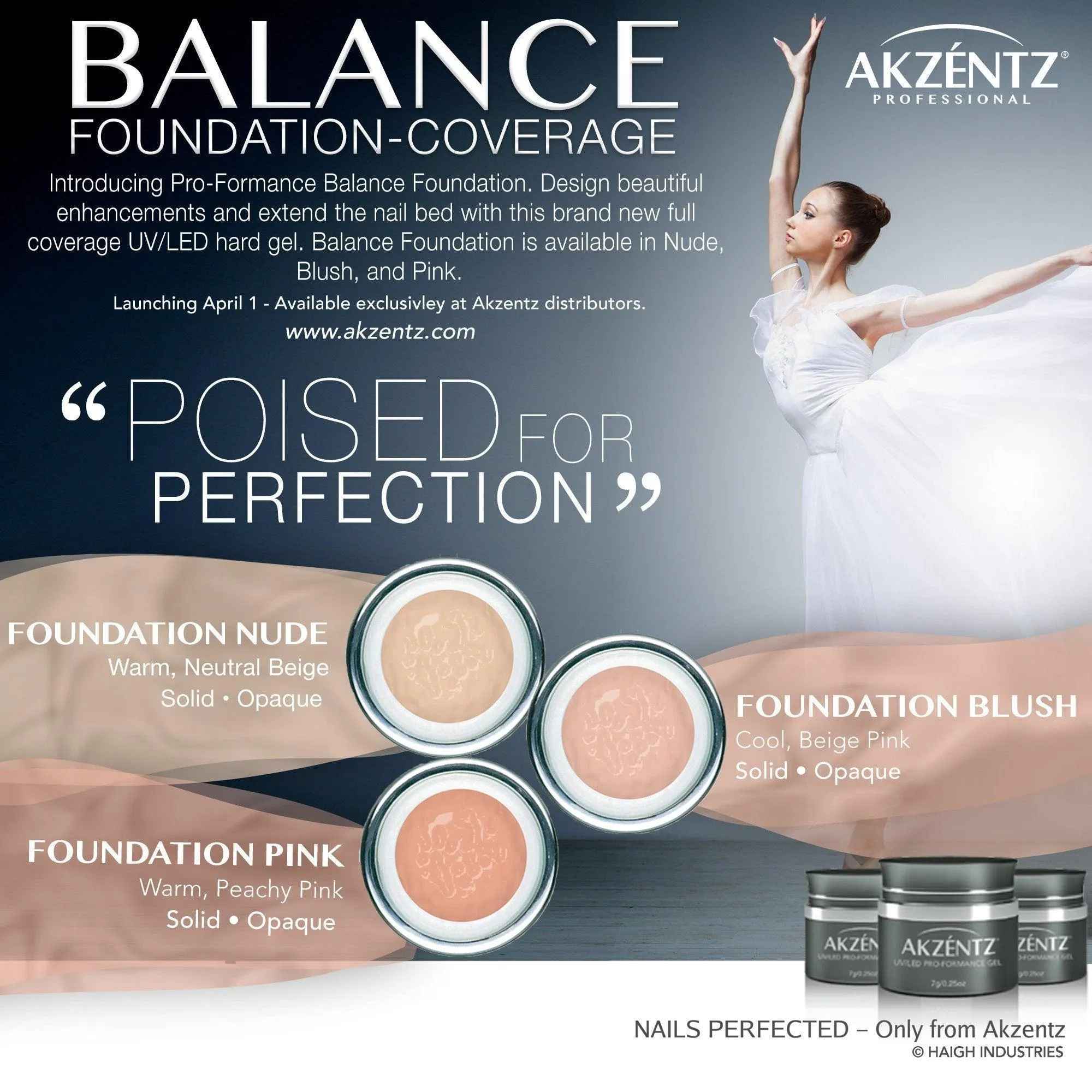 Akzentz Pro-Formance Hard Gel - Balance Foundation Full-Coverage