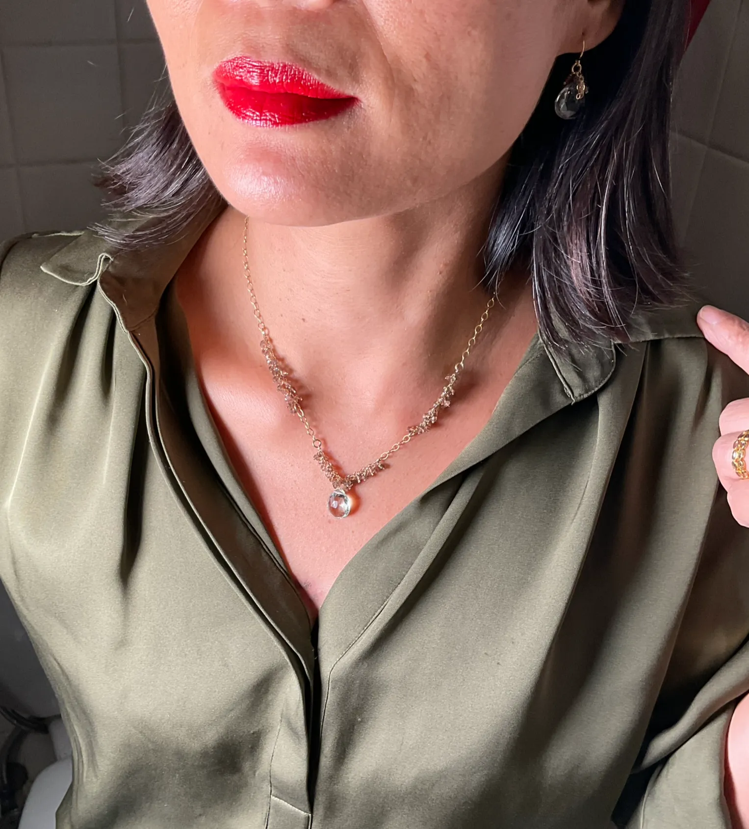 Amelia In Green Necklace