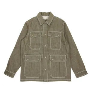AMI Olive Denim Jacket Medium