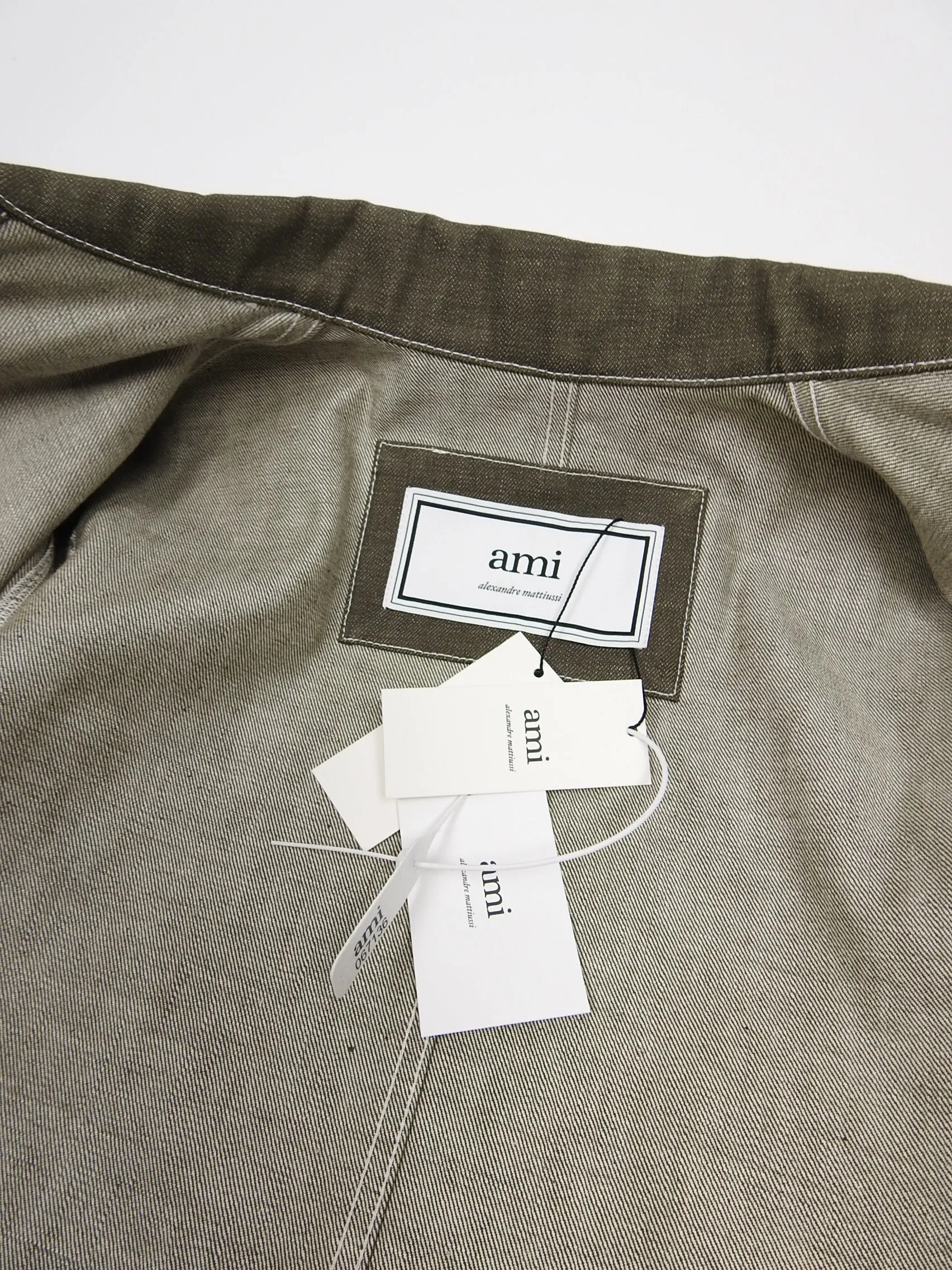 AMI Olive Denim Jacket Medium