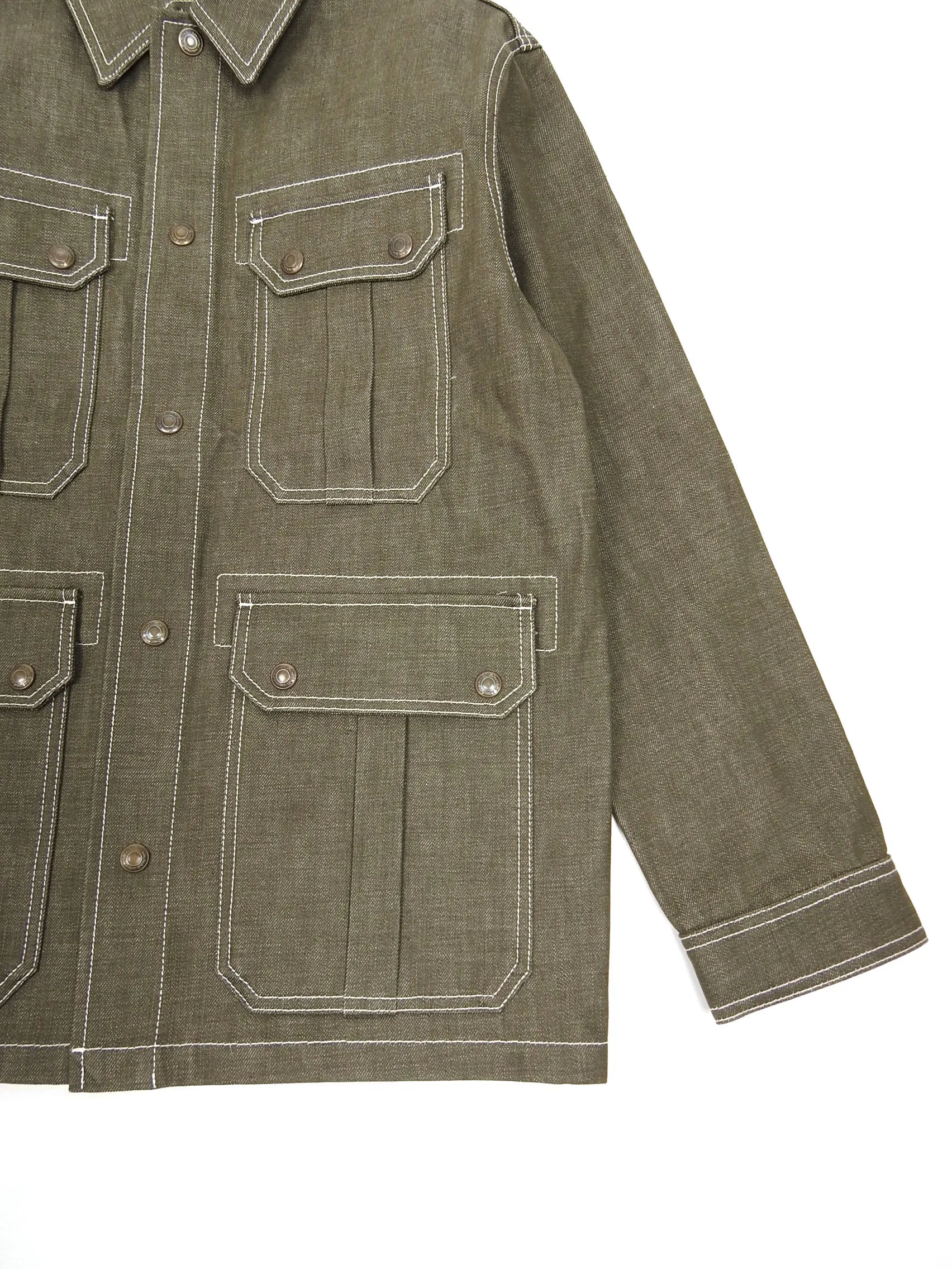 AMI Olive Denim Jacket Medium