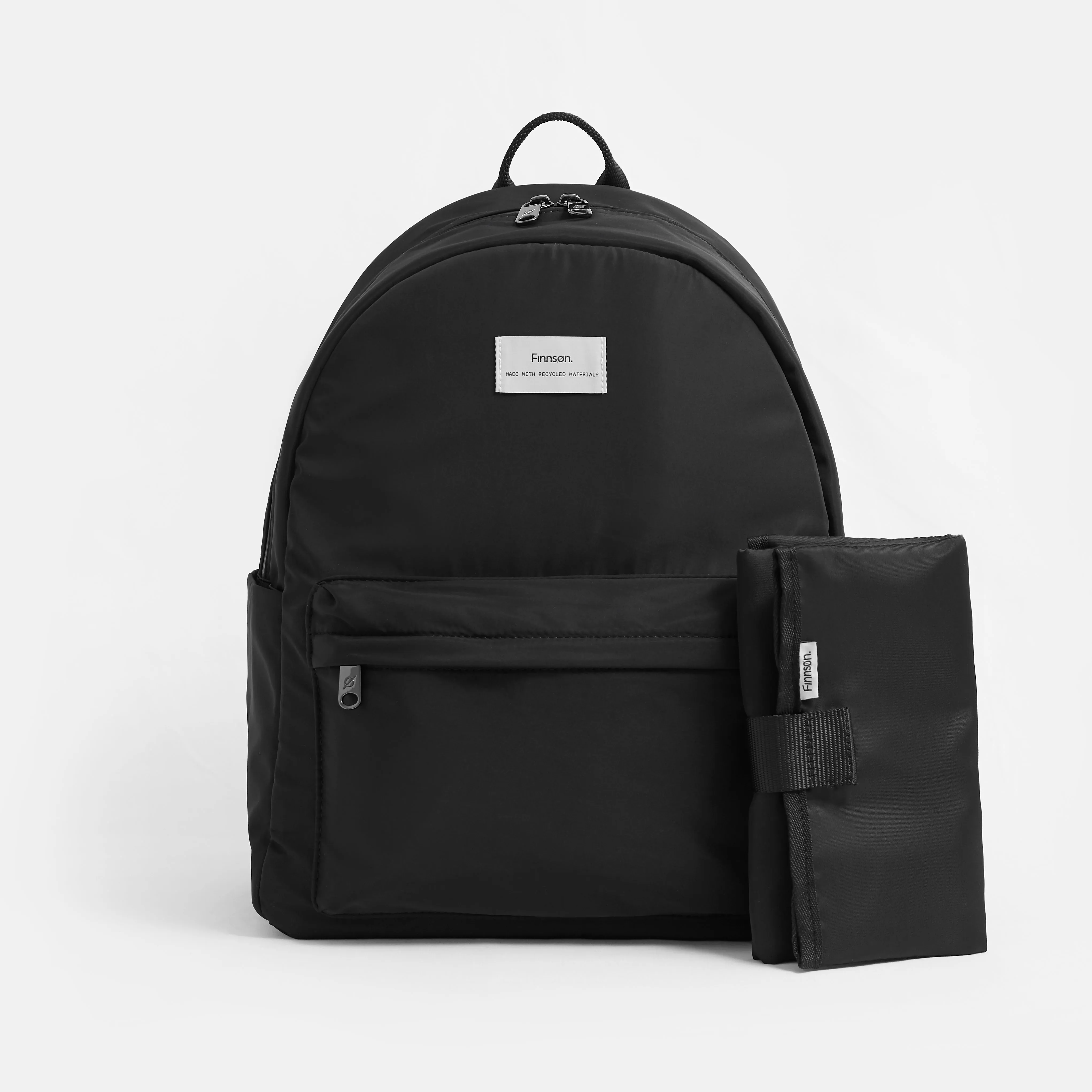 Ana Eco Baby Change Backpack   Quilted Change Mat (Black)