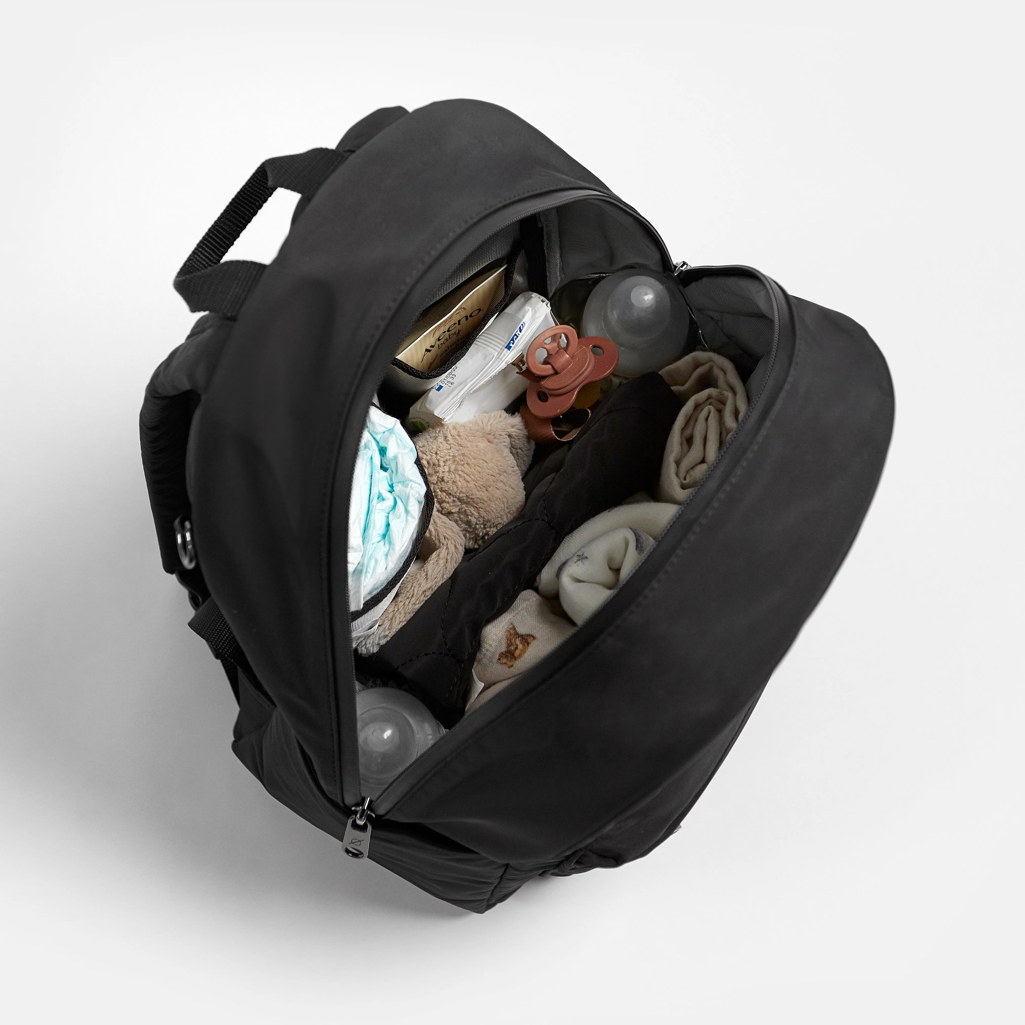 Ana Eco Baby Change Backpack   Quilted Change Mat (Black)