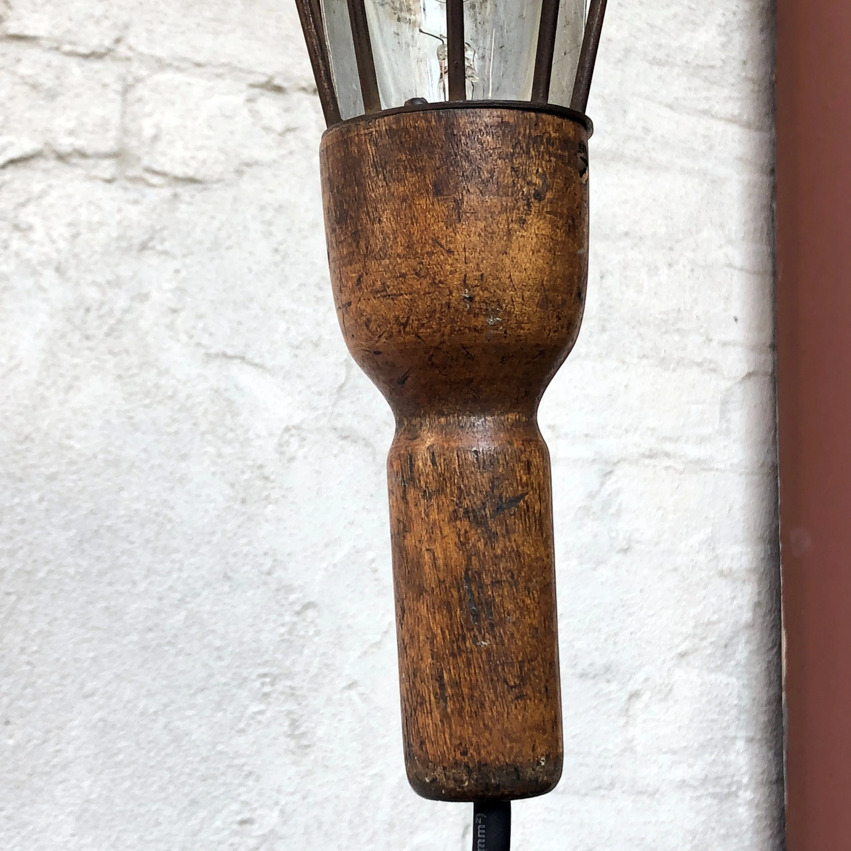 Antique Hanging Trouble Light, Industrial Chic Work Light