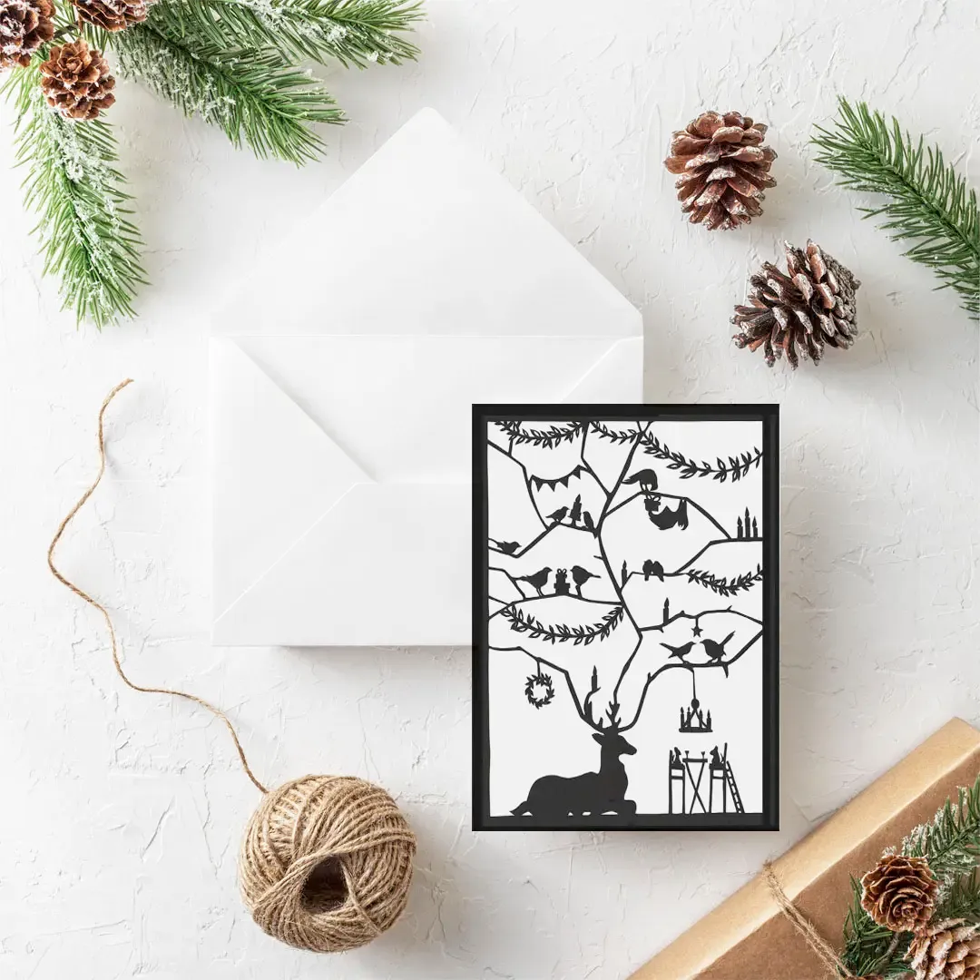 Antler Office Party Card